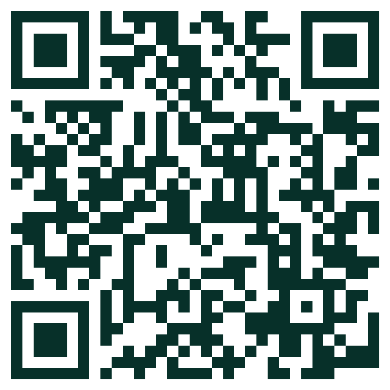 Beispiel-QR-Code auf einem Theken-Aufsteller